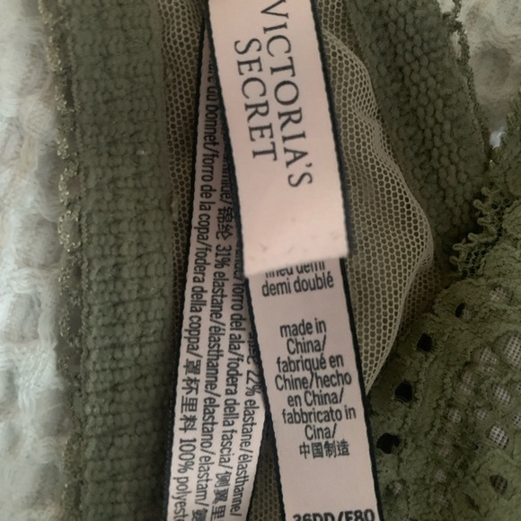 Victoria's Secret Olive Lace Bra - Picture 3 of 4